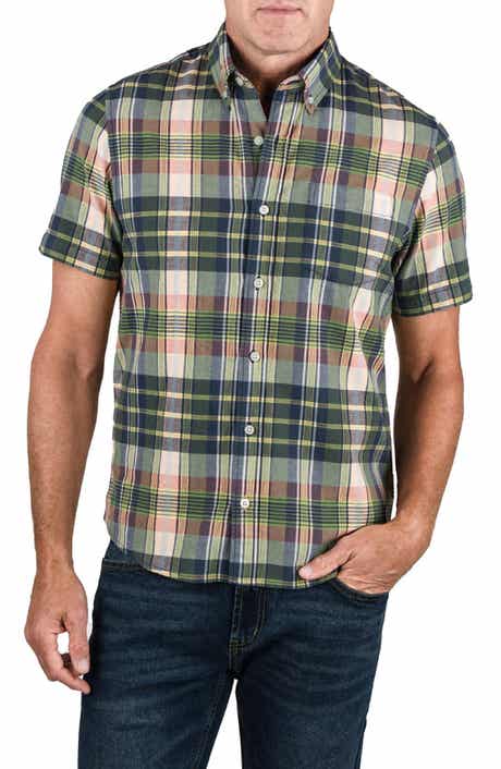 Tailor Vintage Plaid Short Sleeve Button-Down Shirt