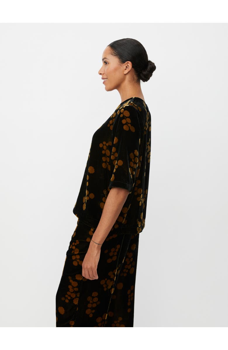 Masai Copenhagen Estela V-Neck Short Sleeve Blouse, Alternate, color, Rubber