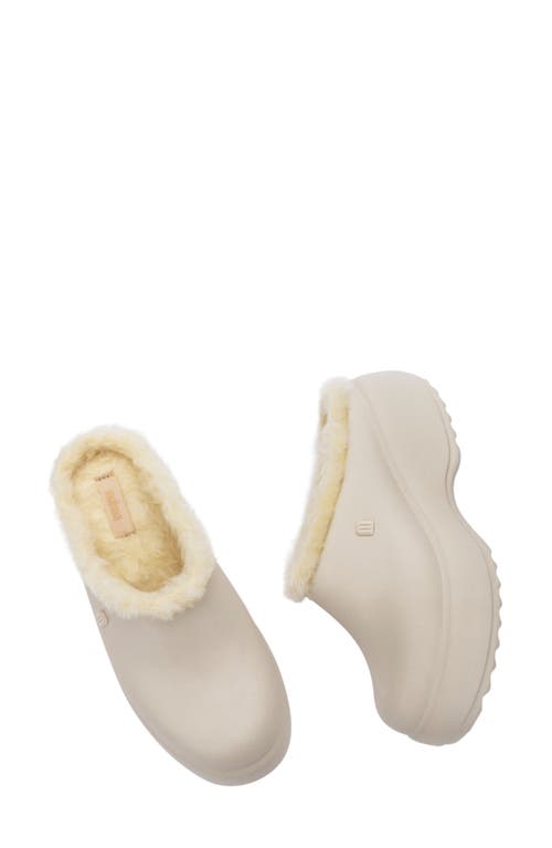 MELISSA MELISSA FREE FLUFFY FAUX FUR LINED CLOG 