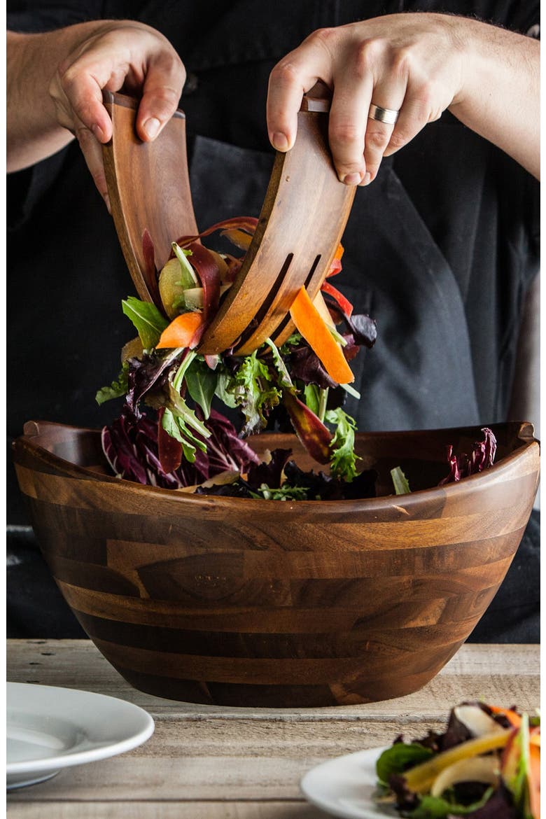 'Legacy Heritage Collection by Fabio Viviani' Mescolare Salad Bowl, Alternate, color, BROWN