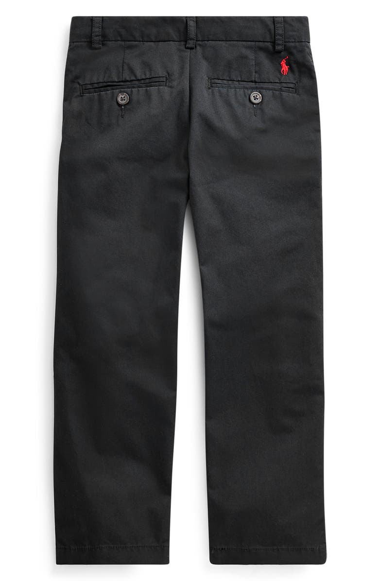Polo Ralph Lauren Kids' Straight Leg Twill Pants, Alternate, color, Black