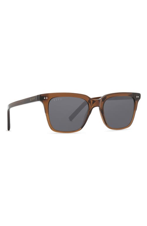 Diff Billie 53mm Square Sunglasses In Brown