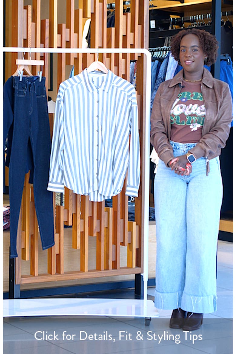 Ella Stripe Button-Up Shirt video