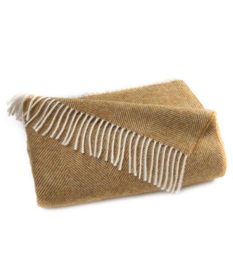 Southampton Home Shetland Lambswool Herringbone Throw