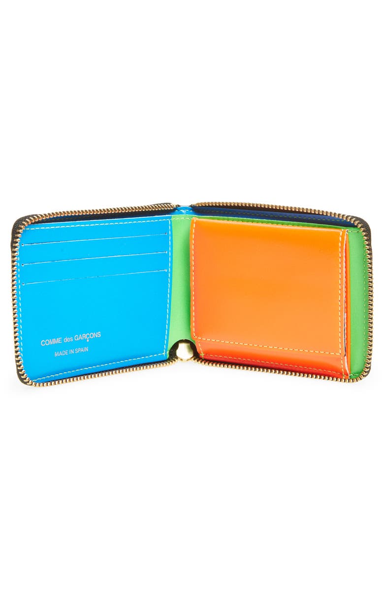 Comme des Garçons Wallets Super Fluo Wallet, Alternate, color, Green