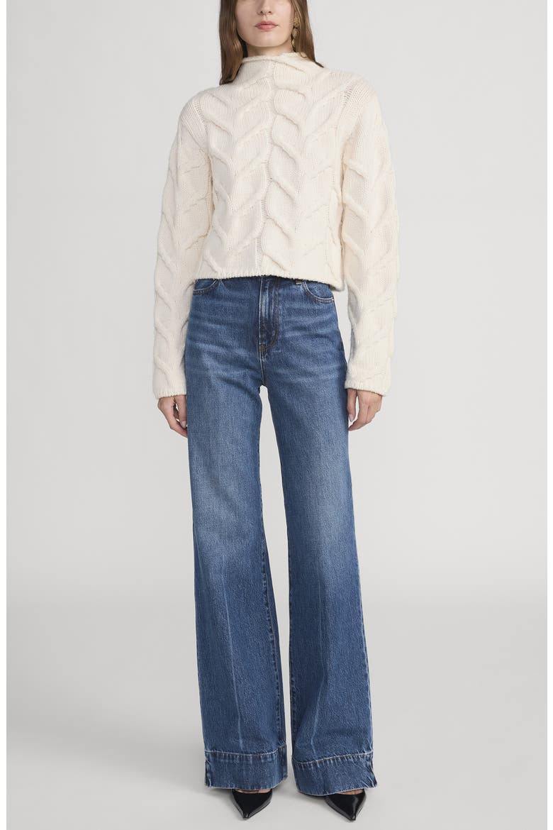 The Slice High Waist Flare Jeans, Alternate, color, HEADLINER