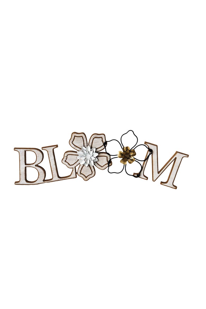 White Bloom Flower Sign, Main, color, White