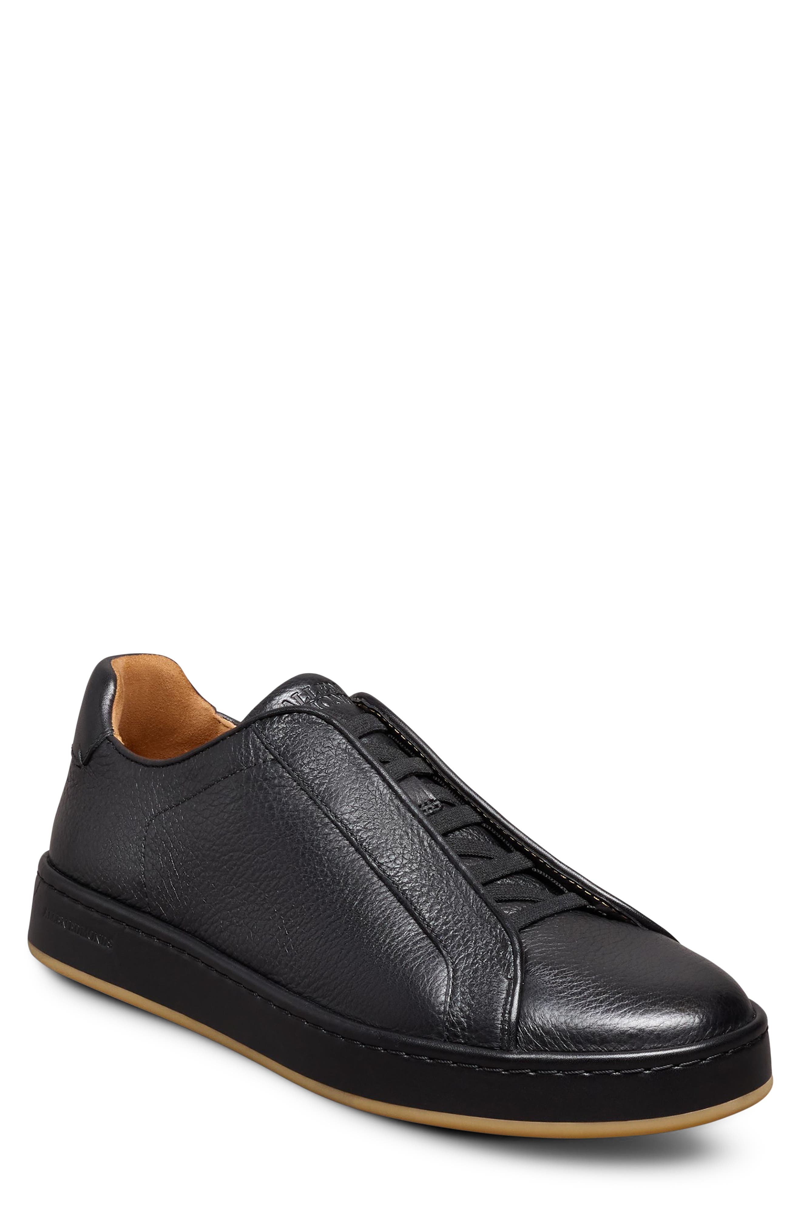 Allen Edmonds Banks Slip-On Sneaker, Main, color, Black