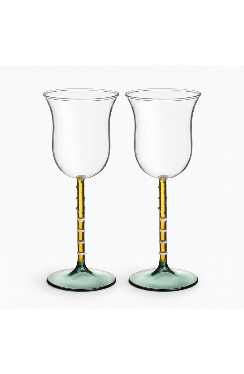 Zsa Zsa Zsu Henan Borosilicate Glass White Wine Glass 8 Oz. Set Of 2, Main, color, Clear