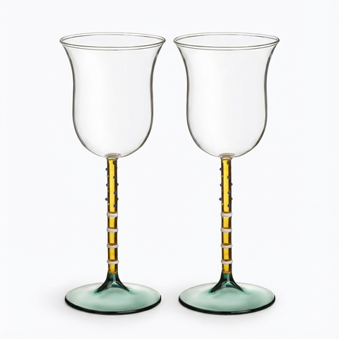 Henan Borosilicate Glass White Wine Glass 8 Oz. Set Of 2