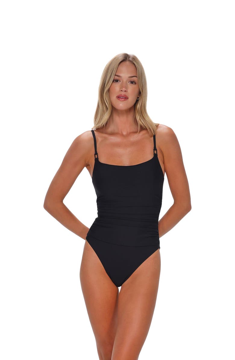 Sunsets Pamela One Piece Swimsuit, Main, color, Black