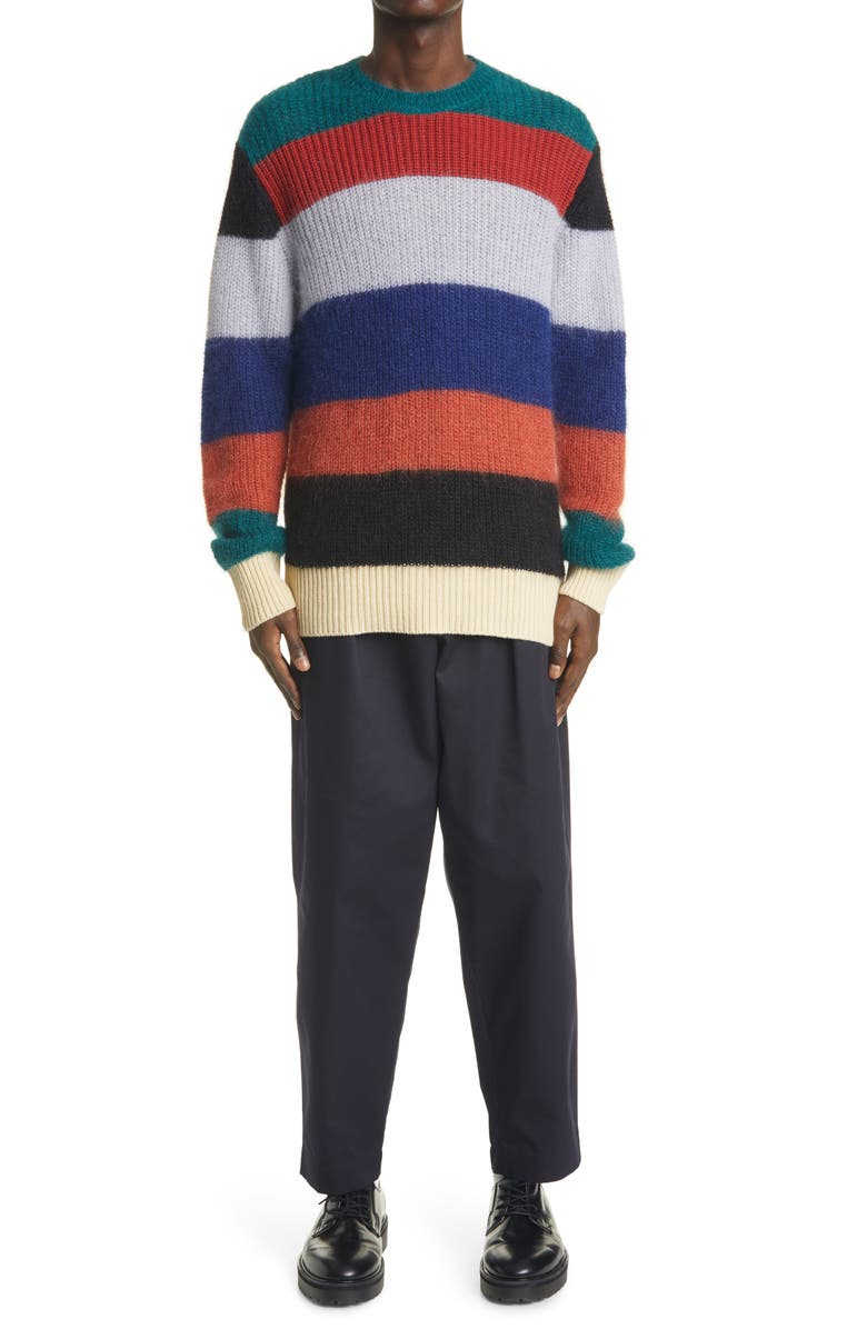 Marni Stripe Mohair Blend Sweater, Alternate, color, 