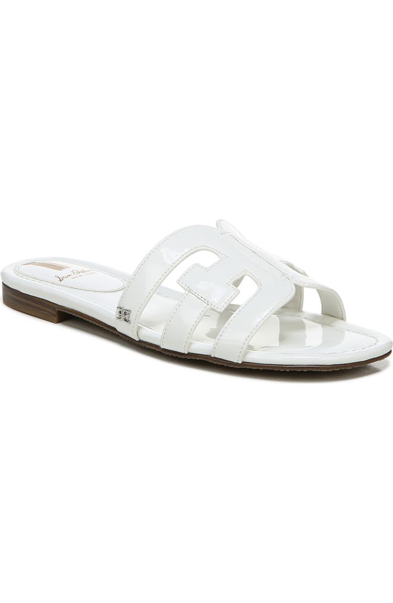 Sam Edelman Bay Cutout Slide Sandal - Wide Width Available, Main, color, White/ White