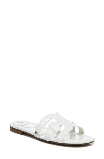 Sam Edelman Bay Cutout Slide Sandal In White