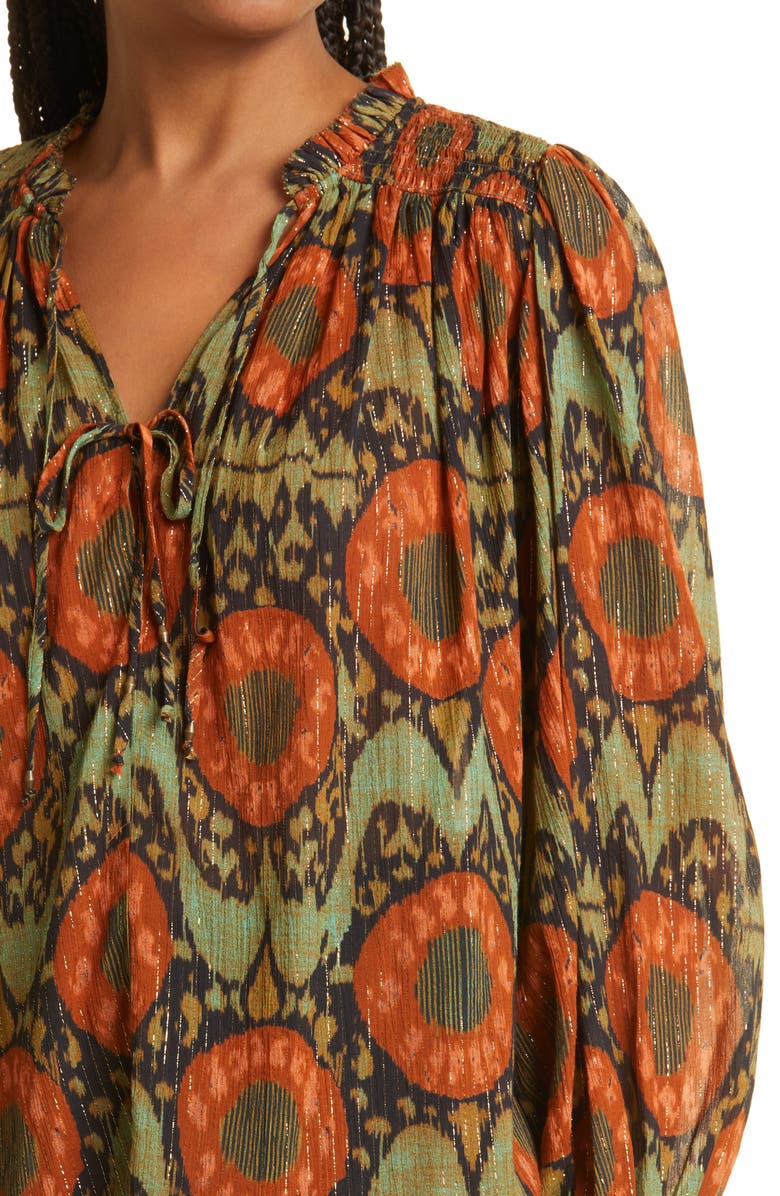 Ulla Johnson Anita Blouse, Alternate, color, Nocturne