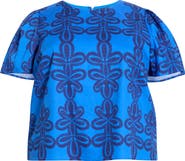 SUGARLIPS Romery Tilma Abstract Print Cotton Top