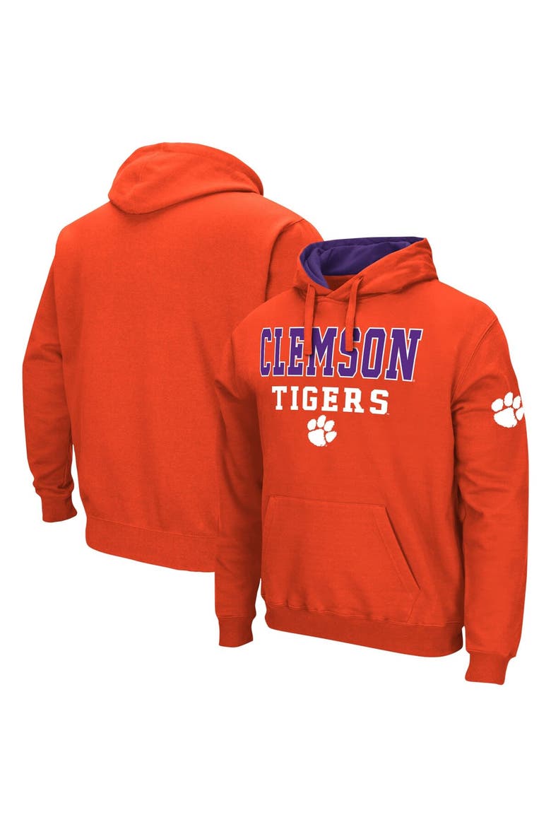 Men's Colosseum Orange Clemson Tigers Sunrise Pullover Hoodie, Main, color, Orange