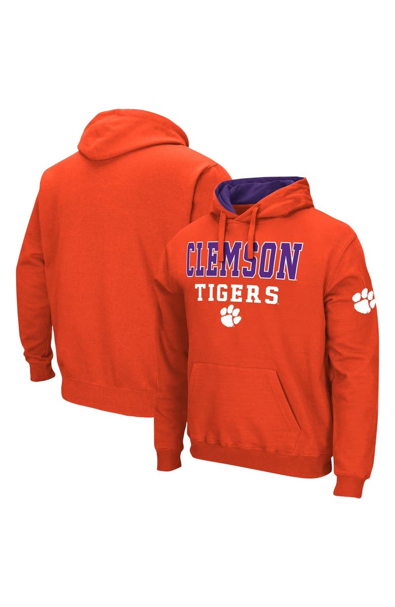 COLOSSEUM Men's Colosseum Orange Clemson Tigers Sunrise Pullover Hoodie, Main, color, Orange
