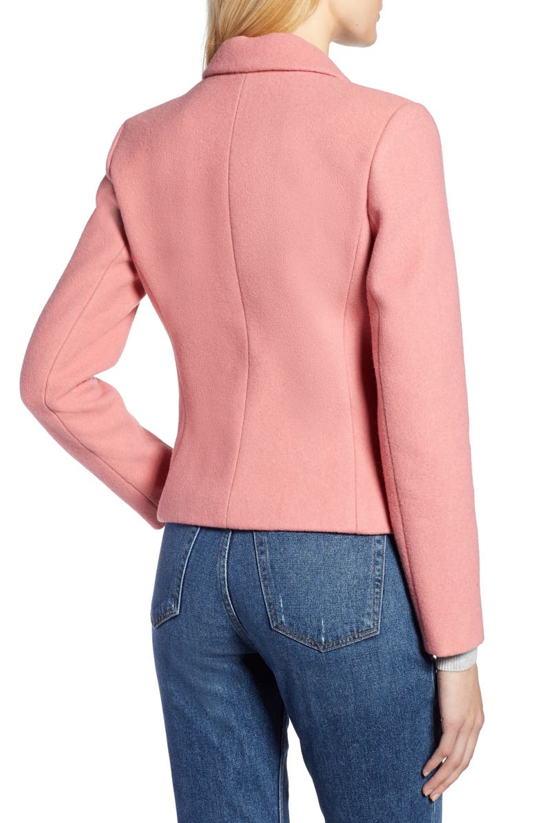 Halogen<sup>®</sup> x Atlantic-Pacific Double Breasted Wool Blend Blazer, Alternate, color, 