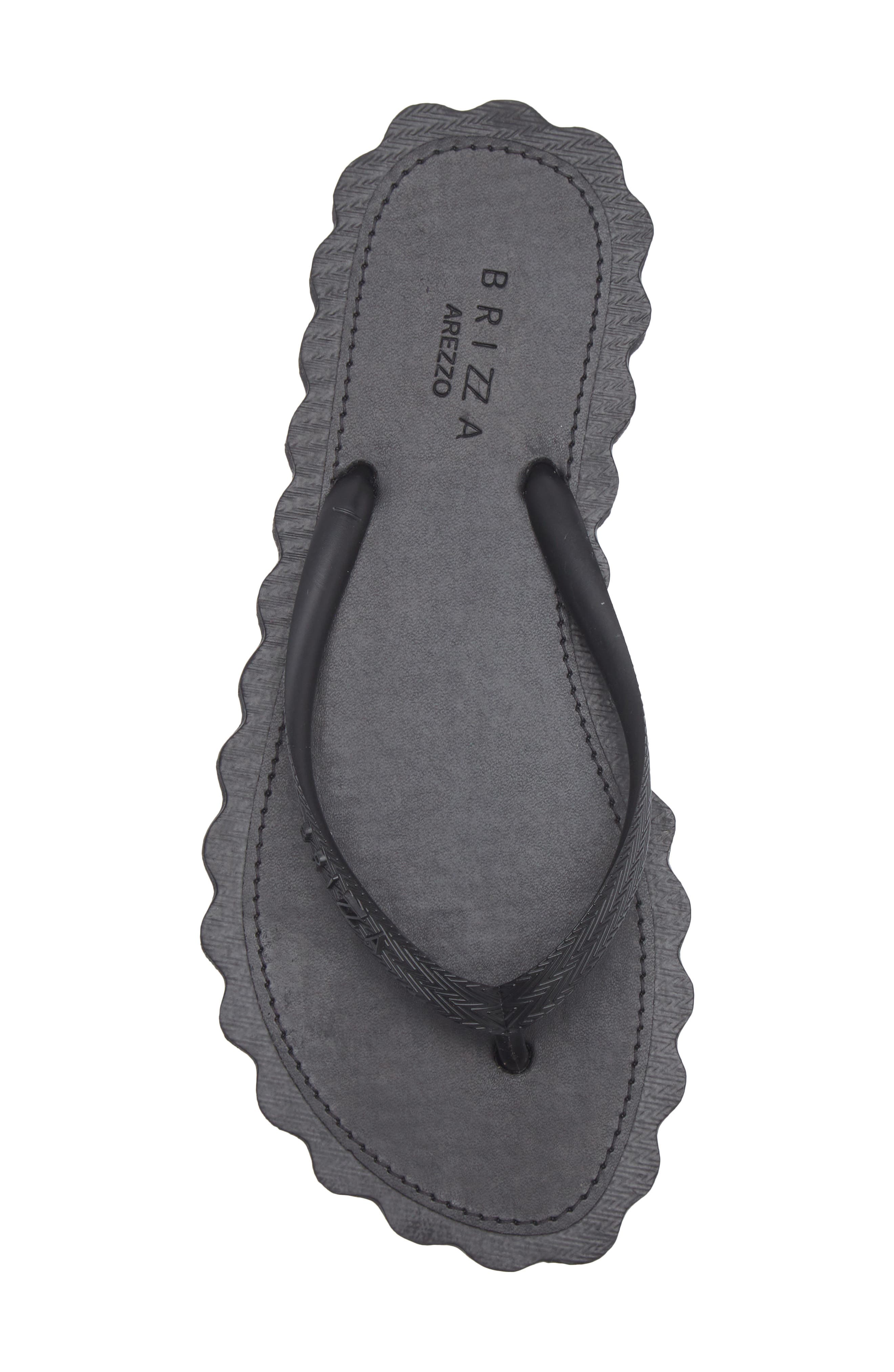 BRIZZA Cookie Cutter Flip Flop, Alternate, color, Black