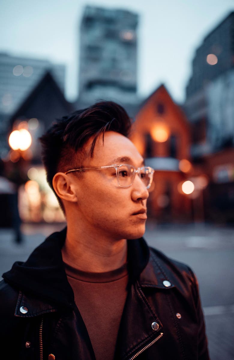 Vincero Atwater 51mm Rectangular Blue Light Blocking Glasses, Alternate, color,