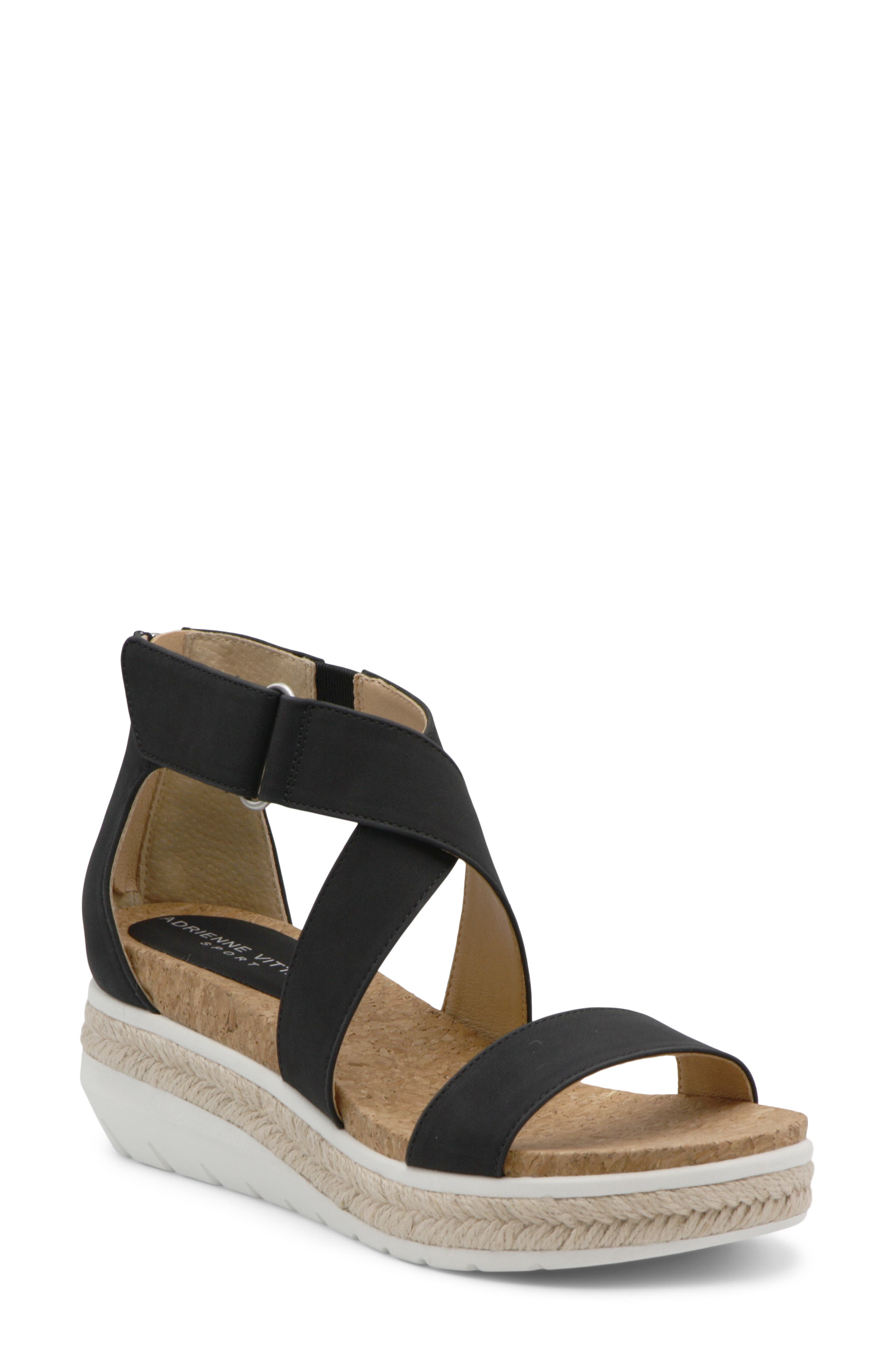 Adrienne Vittadini Cape Ann Jute Wedge Slide Sandal, Main, color, 