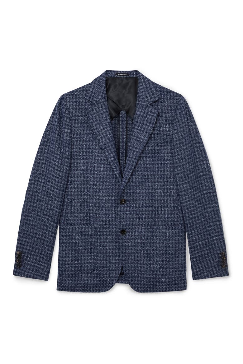 Romana Houndstooth Check Sport Coat, Alternate, color, NAVY