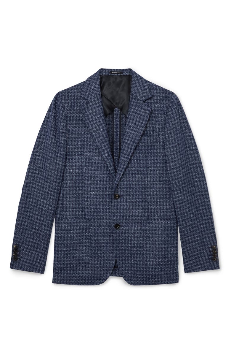 Reiss Romana Houndstooth Check Sport Coat, Alternate, color, Navy