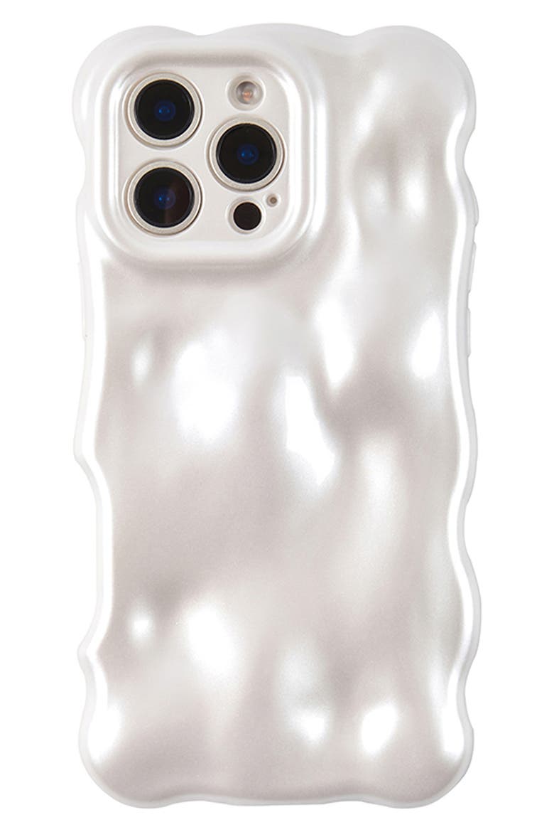 Pearly Bubbles iPhone 16 Pro Max Case, Main, color, PEARL
