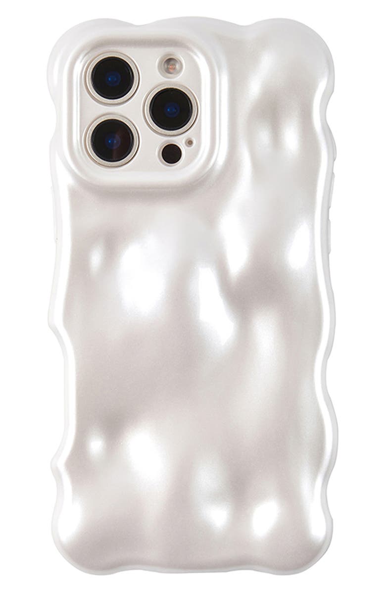 Auramma Pearly Bubbles iPhone 16 Pro Max Case, Main, color, Pearl