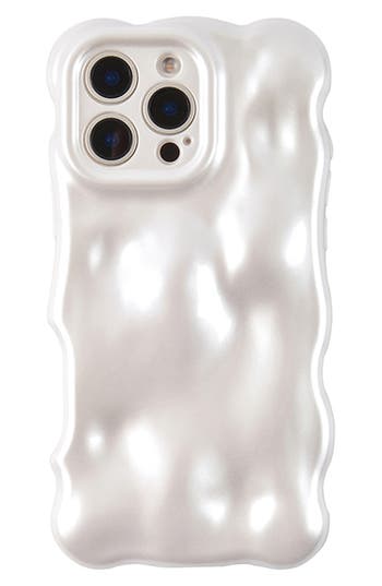 Auramma Pearly Bubbles Iphone 16 Pro Case In Pearl