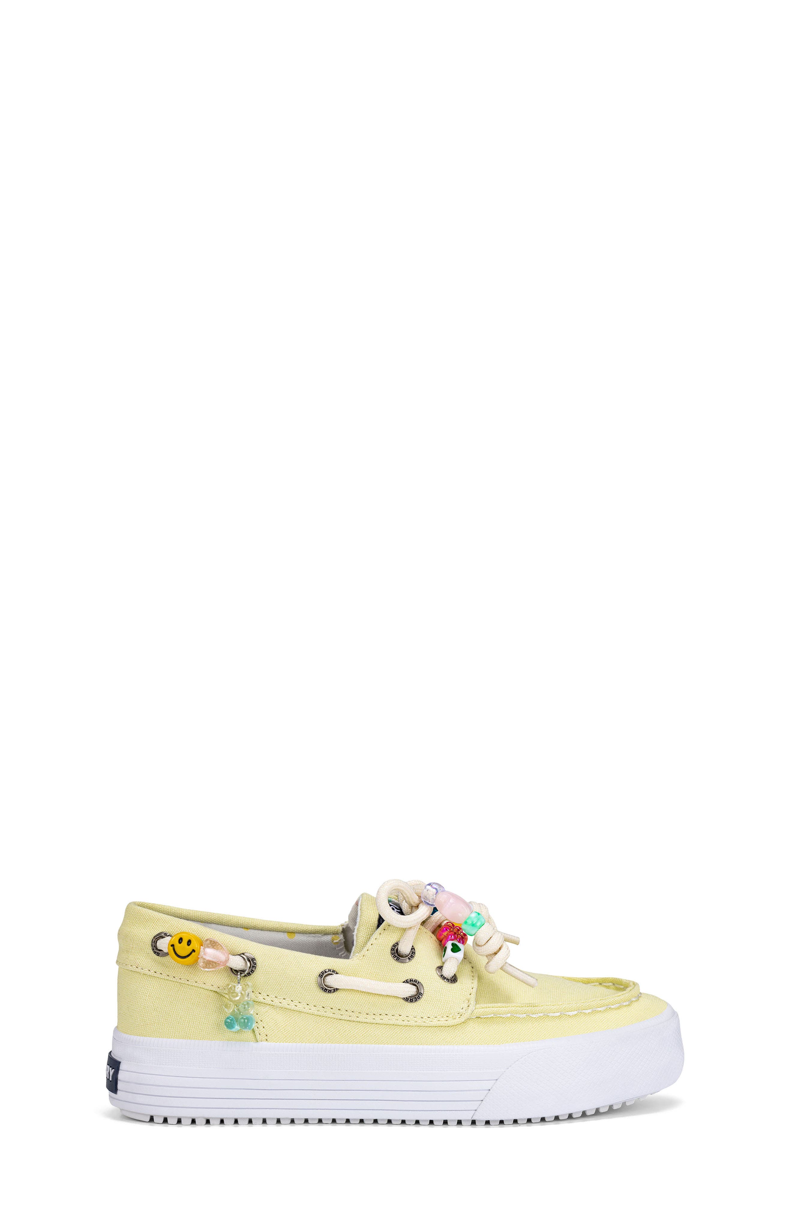 Kids' Bahama Platform Boat Shoe, Alternate, color, LEMON DELIGHT
