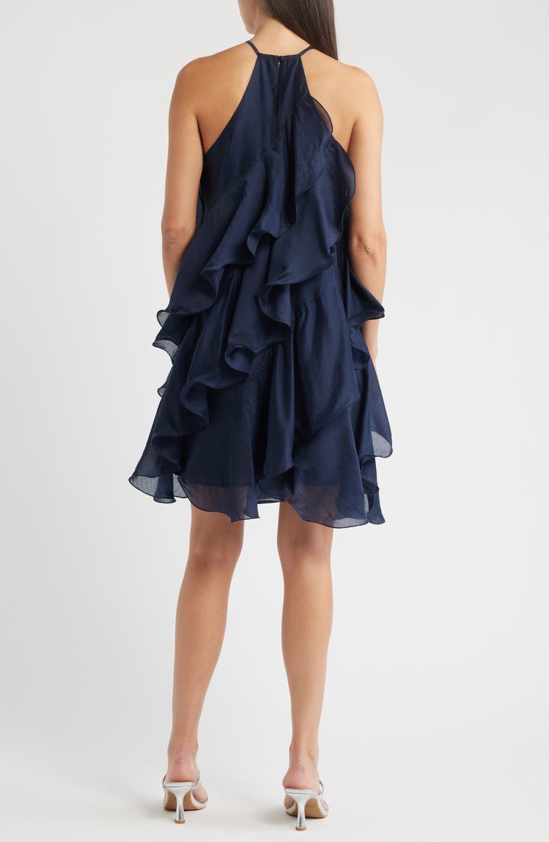 CIEBON Aileen Tiered Minidress, Alternate, color, Navy