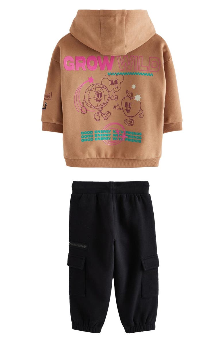 NEXT Kids' Graphic Hoodie & Cargo Joggers Set, Alternate, color, 