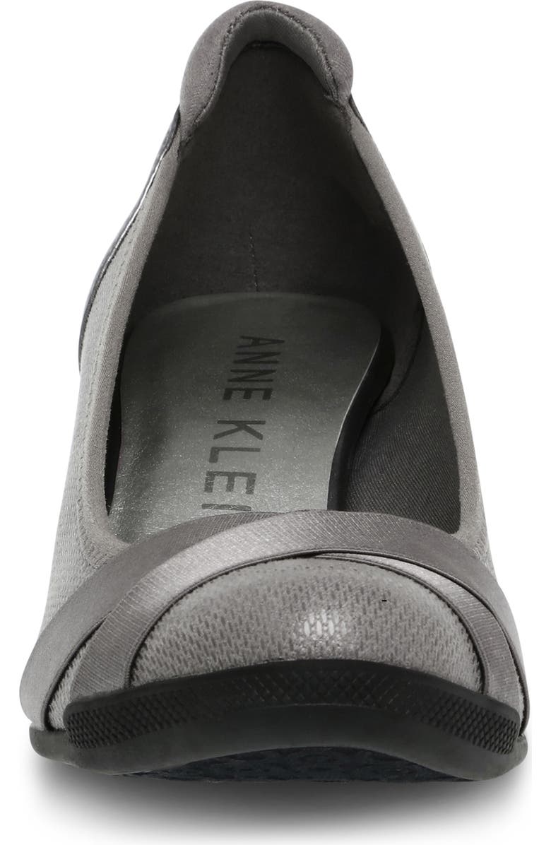 Anne Klein Timeout Wedge Pump, Alternate, color, Pewter