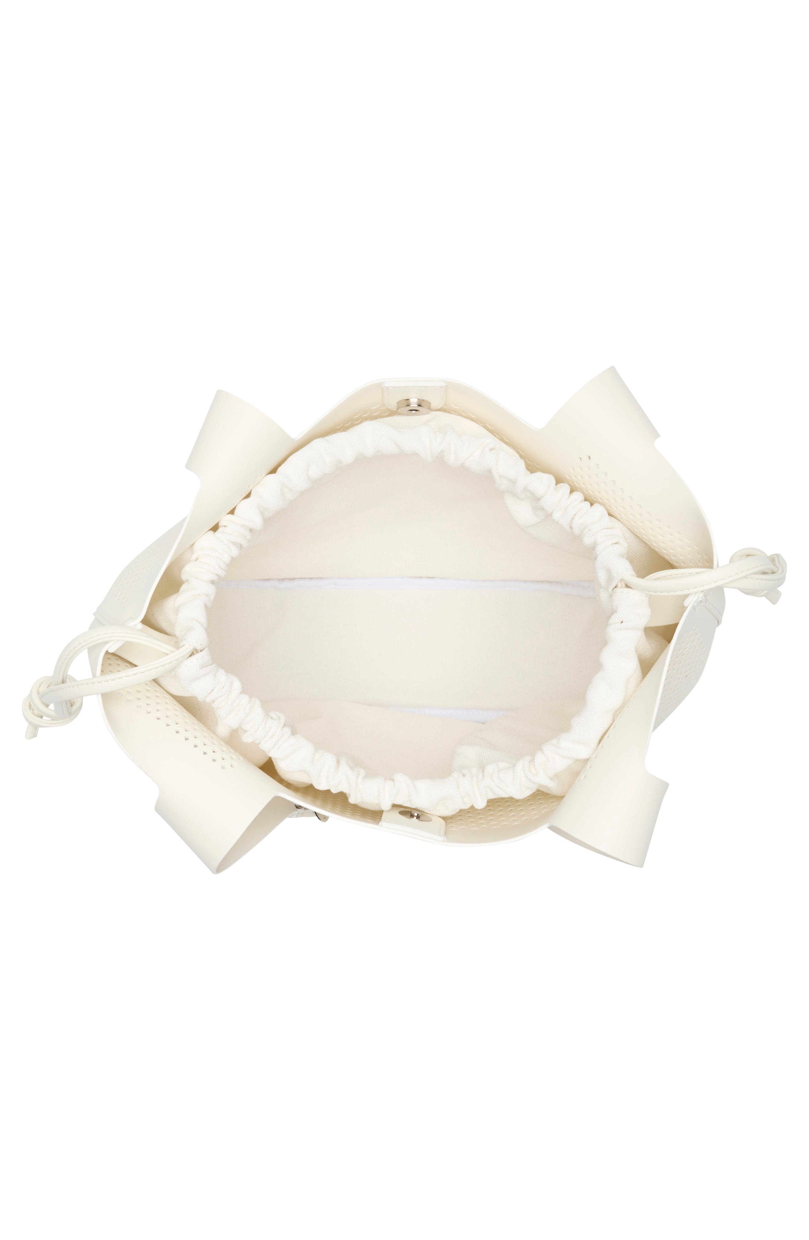 Steve Madden Baxis Perforated Tote Bag, Alternate, color, White