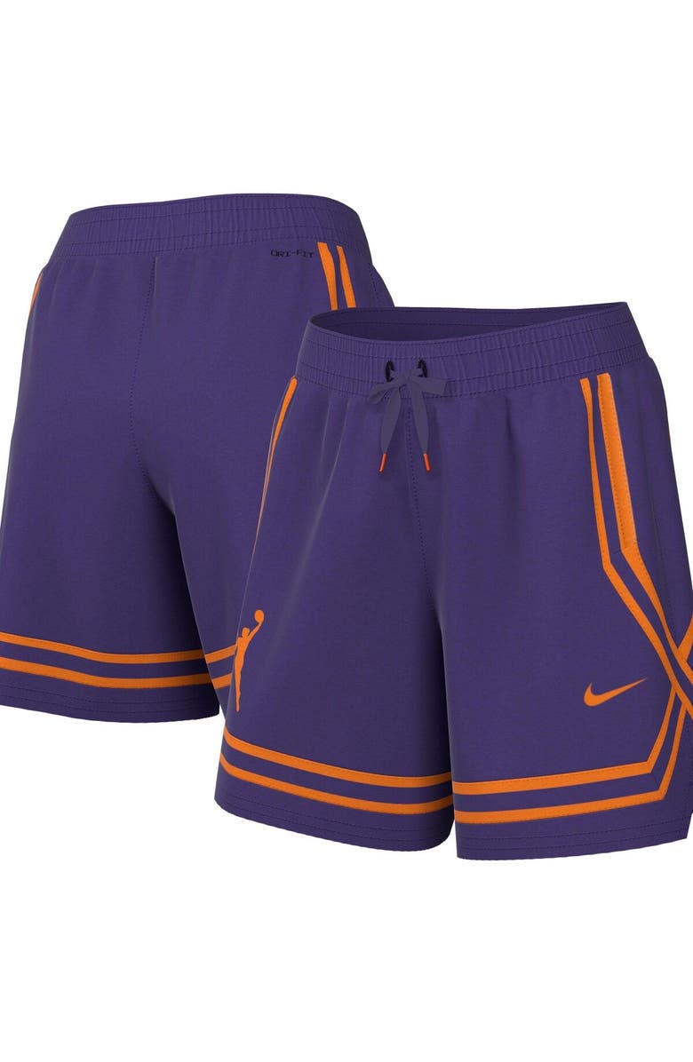 Nike Women's Nike Purple WNBA Logowoman Team 13 Crossover Performance Shorts, Main, color, 