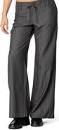 EDIKTED Mayla Pinstripe Drawstring Wide Leg Pants