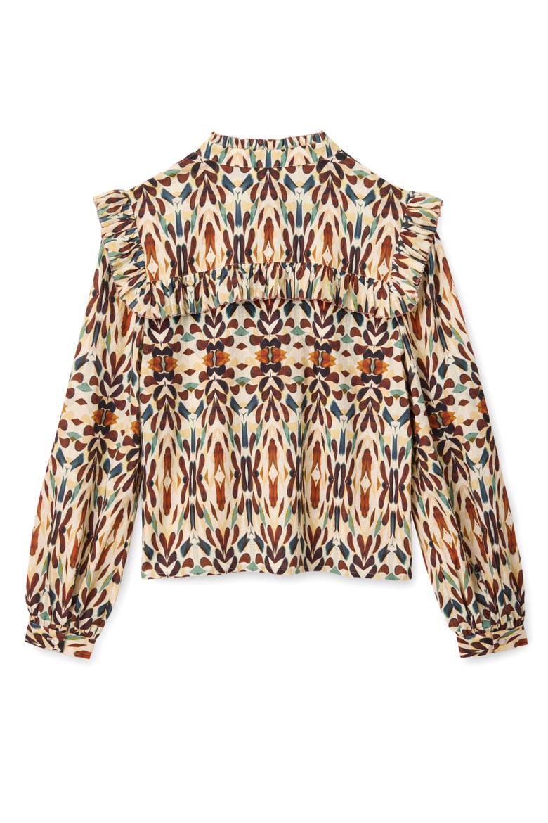 Piper Printed Top, Alternate, color, Kaleidoscope Print