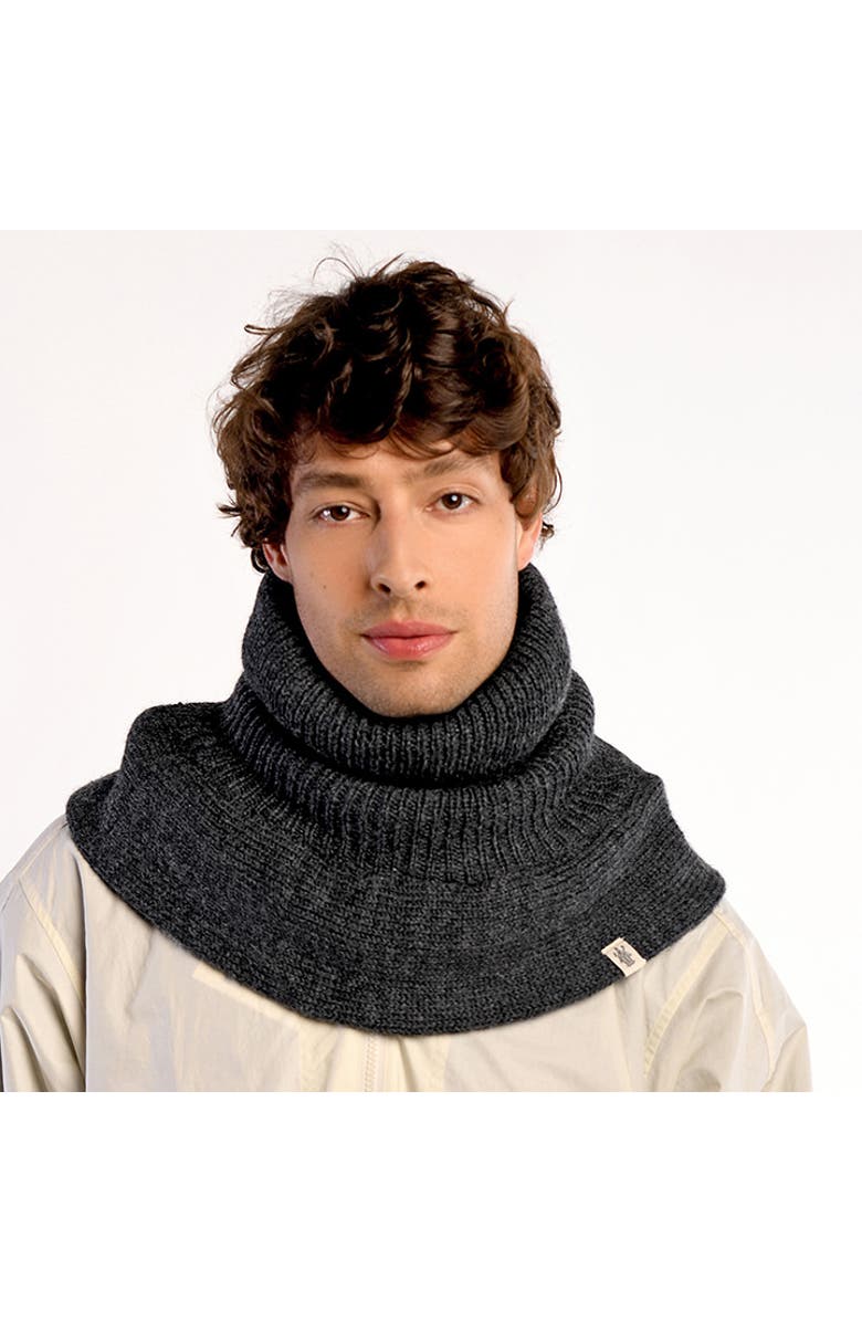Nirvanna Designs Hank Neckwarmer, Alternate, color, Charcoal