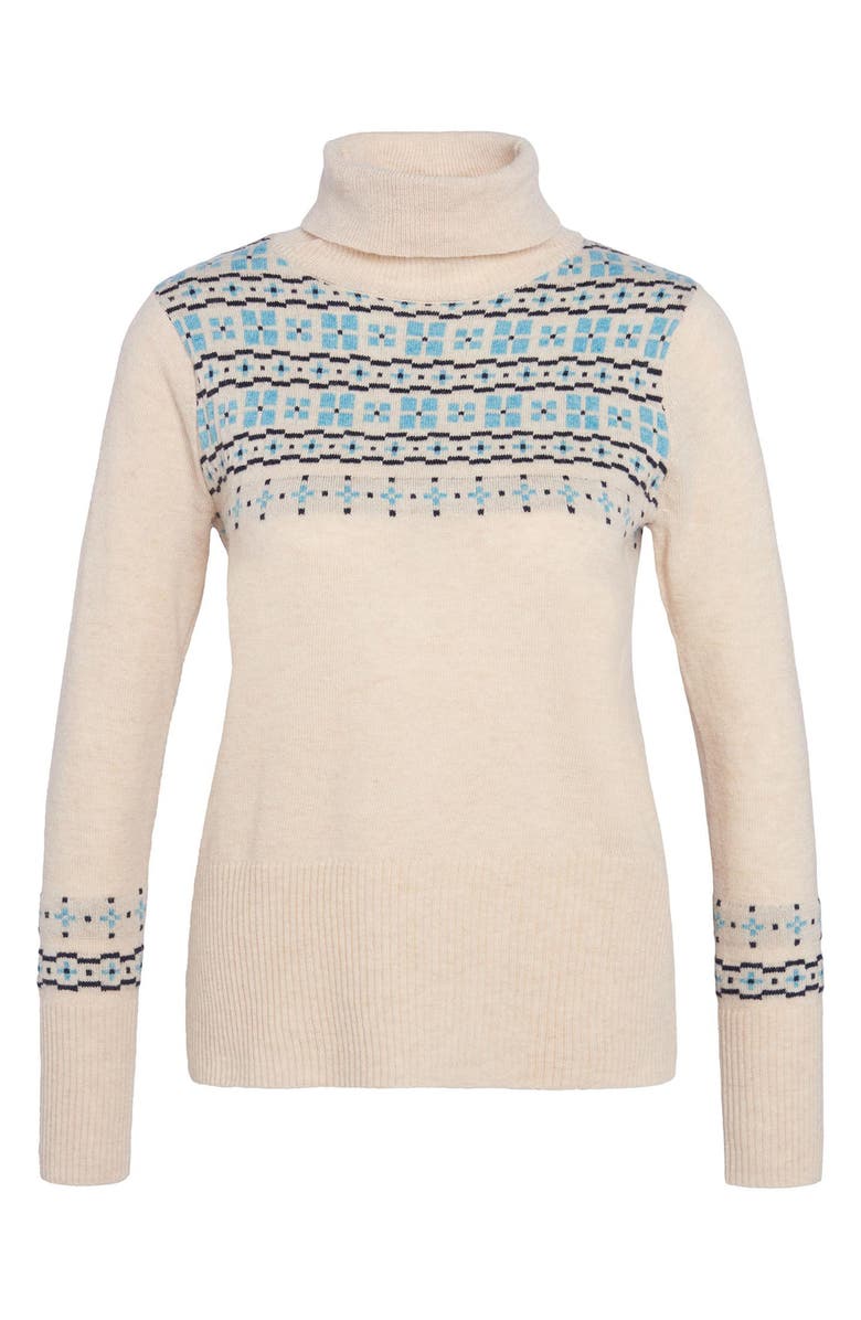 Barbour Herring Fair Isle Wool Blend Turtleneck Sweater, Alternate, color, 