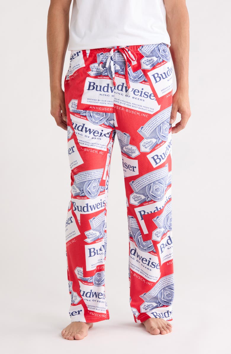 Lord's Rocks Budweiser Pajama Pants, Main, color, Red