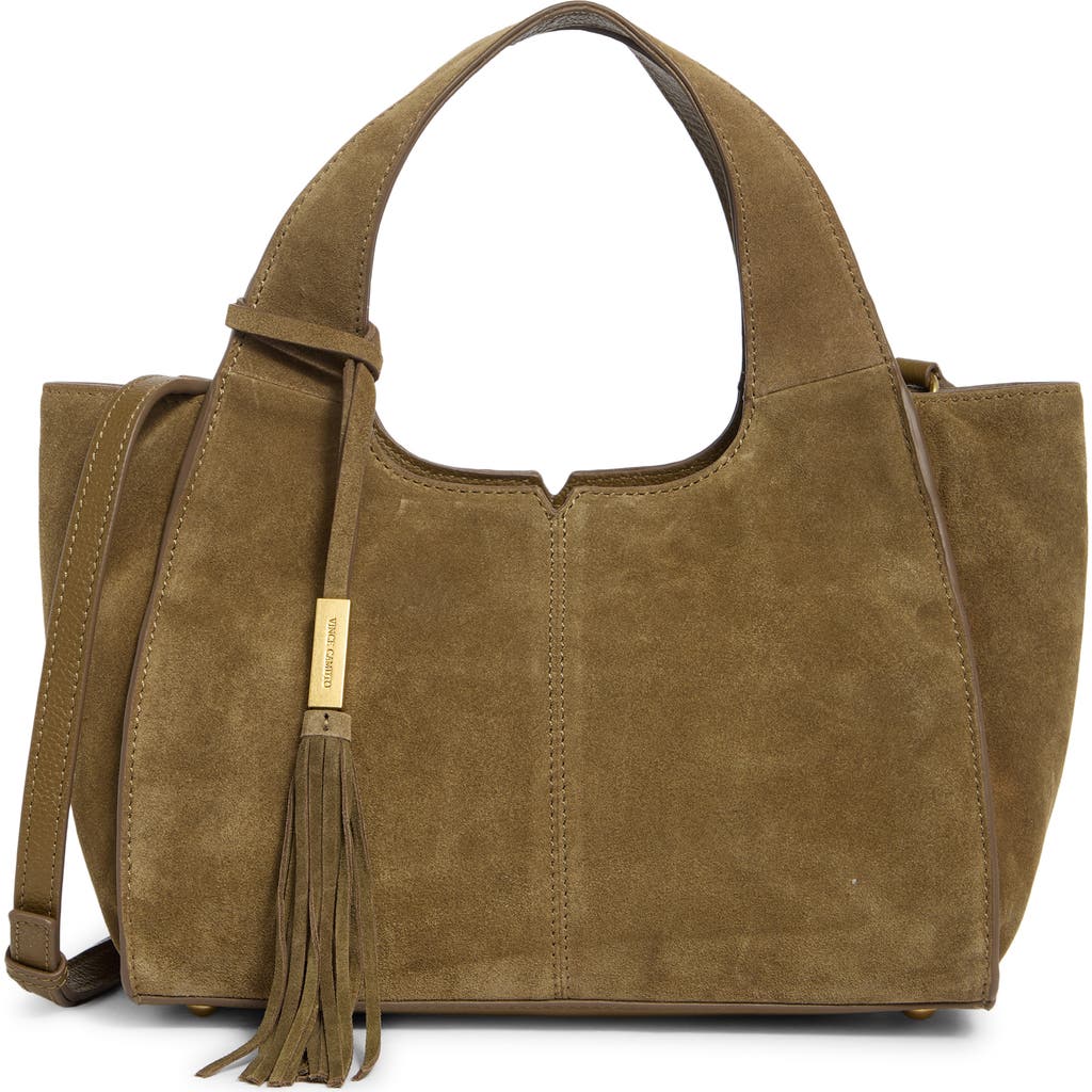 Vince Camuto Aleah Leather Satchel In Brown