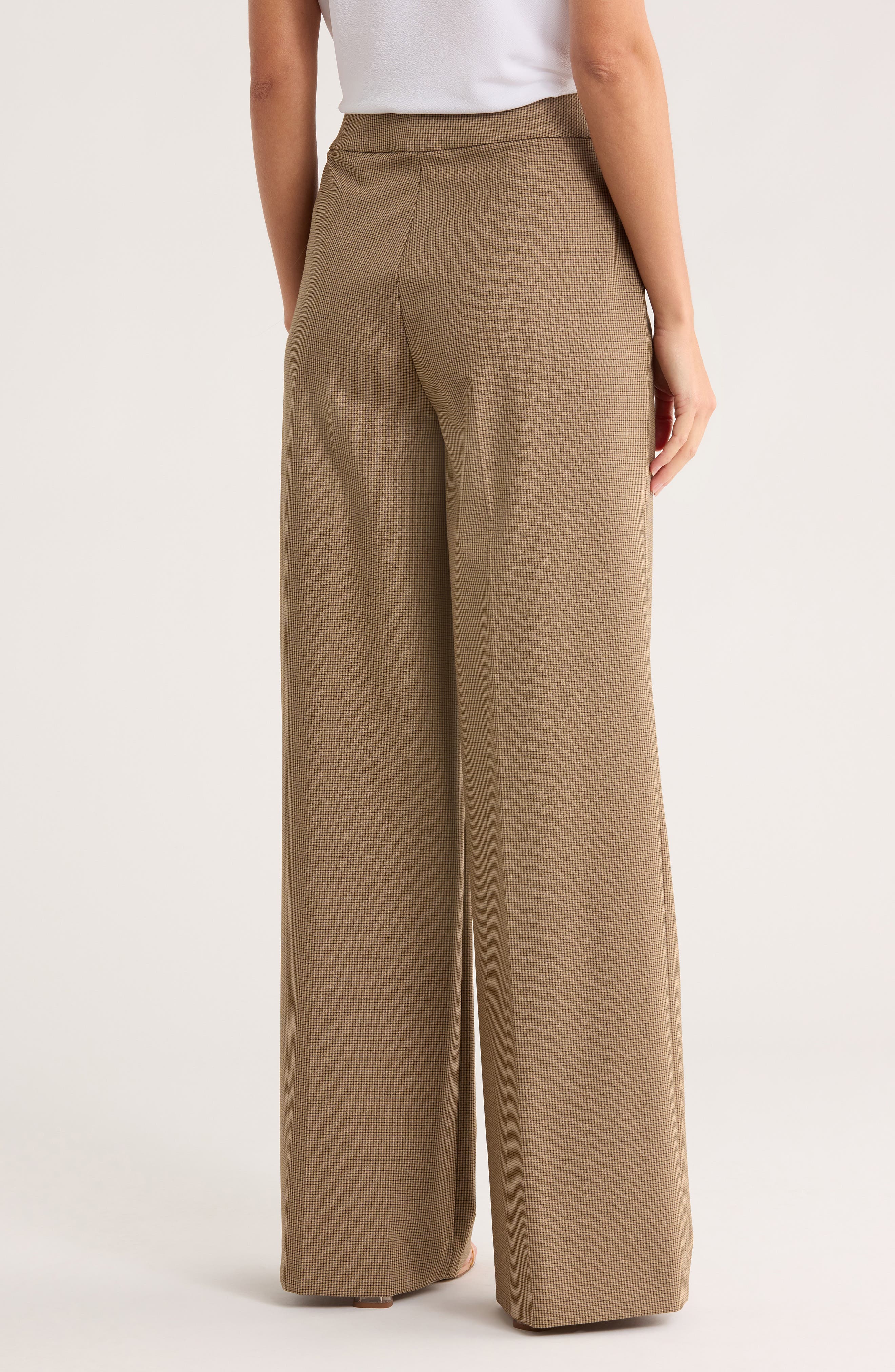 Check Straight Leg Pants - image 2