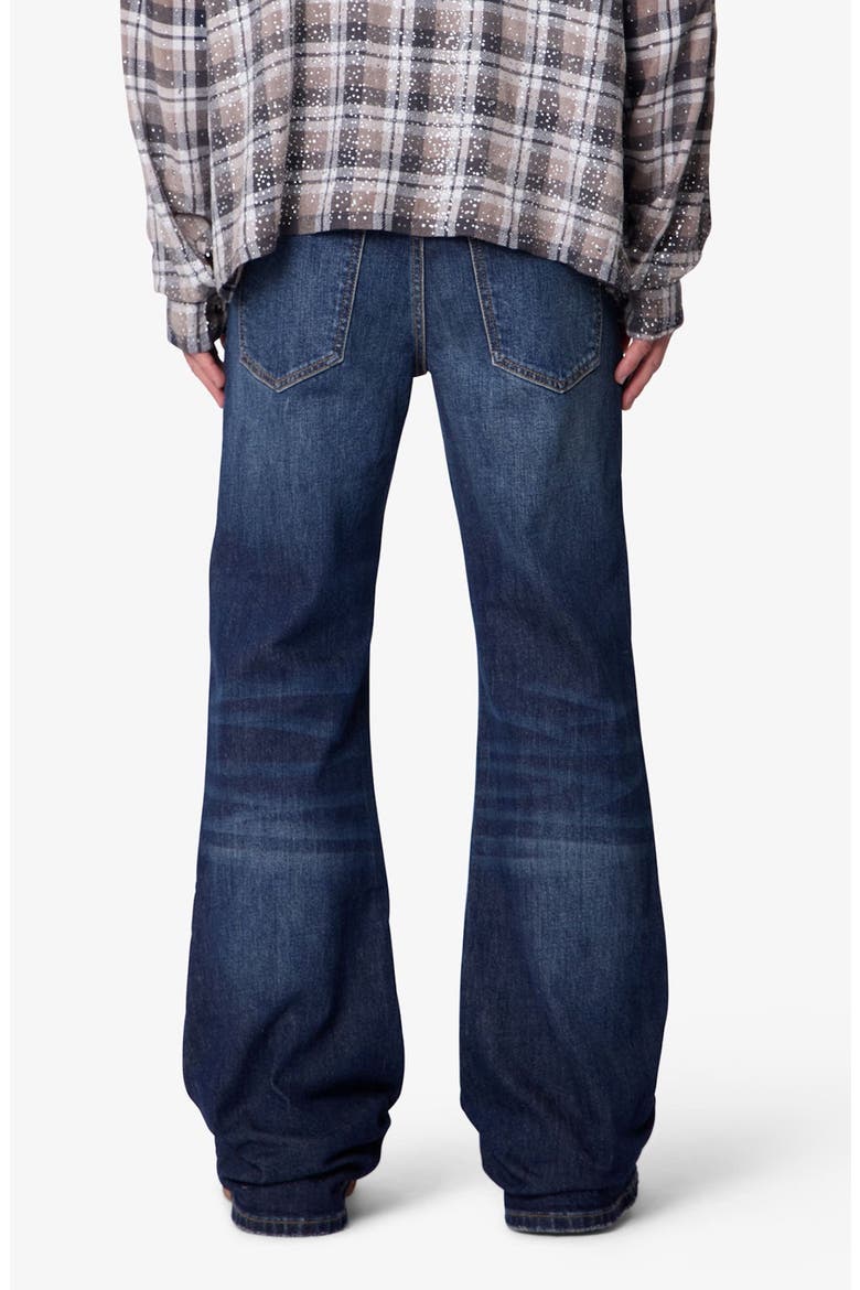 Super Flare Jeans, Alternate, color, DEEP BLUE