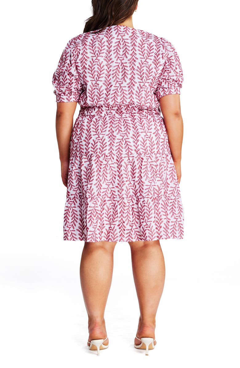 Estelle La Croisette Ruffle Hem Dress, Alternate, color, 