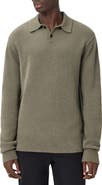 AllSaints Patern Long Sleeve Polo