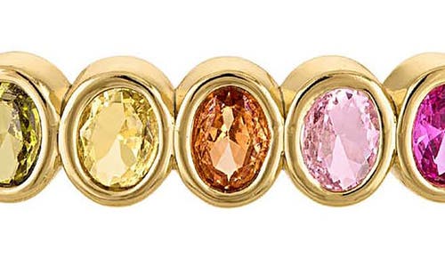 Fzn Kids' Cubic Zirconia Oval Bracelet In Gold