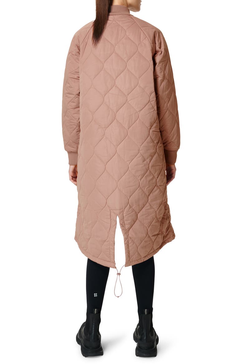 Long Quilted Coat, Alternate, color, CHATEAU PINK