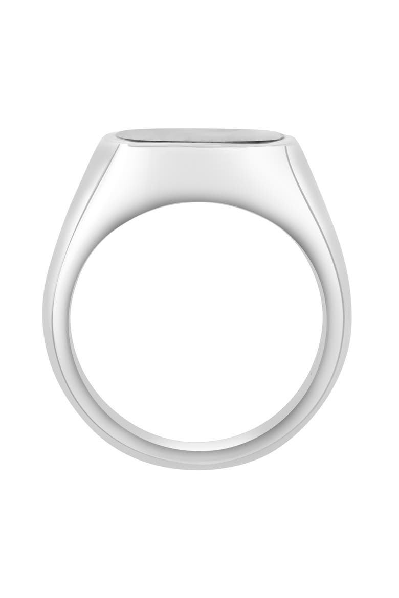 Men's Onyx Signet Ring, Alternate, color, BLACK